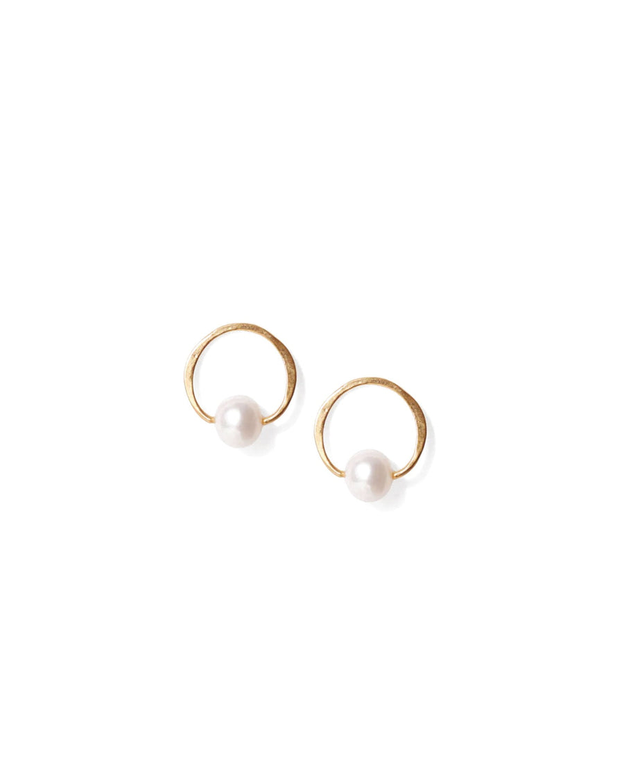 Chan Luu-Globe Hoops-Earrings-18k Gold Vermeil-Blue Ruby Jewellery-Vancouver Canada