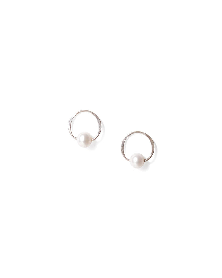 Chan Luu-Globe Hoops-Earrings-Sterling Silver-Blue Ruby Jewellery-Vancouver Canada