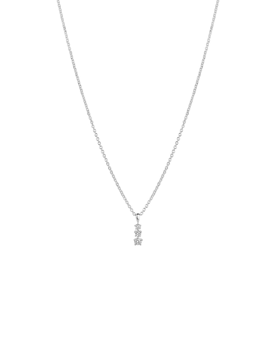 Tashi-Graduated CZ Necklace-Necklaces-Sterling Silver, Cubic Zirconia-Blue Ruby Jewellery-Vancouver Canada