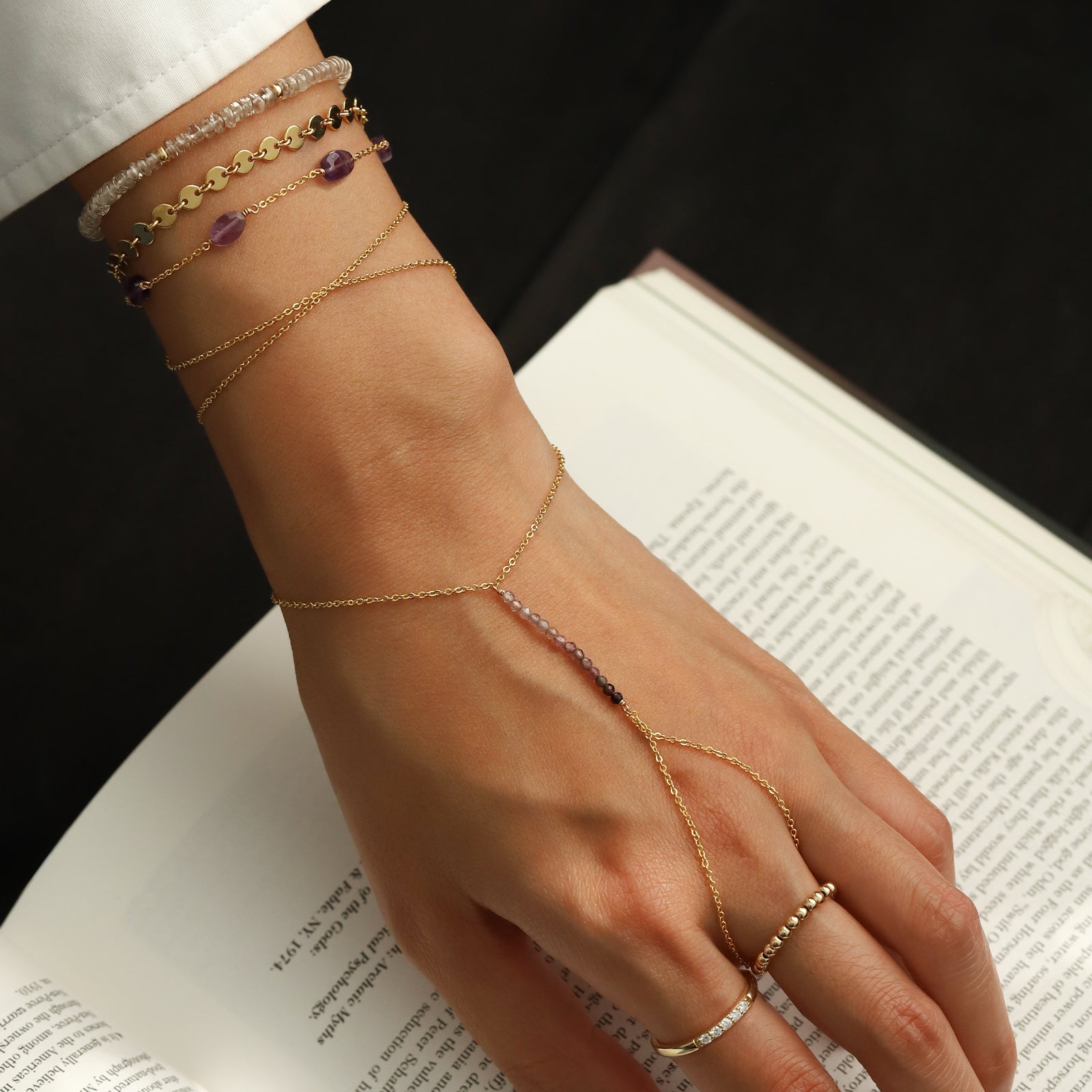 1948-Coin Chain Bracelet-Bracelets-Blue Ruby Jewellery-Vancouver Canada