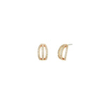 Olive & Piper-Harper Hoops-Earrings-14k Gold Plated, Crystal-Blue Ruby Jewellery-Vancouver Canada