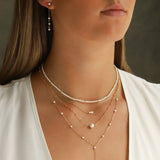 Poppy Rose-Three Drop Pearl Ear Jacket-Earrings-Blue Ruby Jewellery-Vancouver Canada