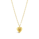 La Vie Parisienne-Heart Locket Necklace-Necklaces-14k Gold Plated-Blue Ruby Jewellery-Vancouver Canada