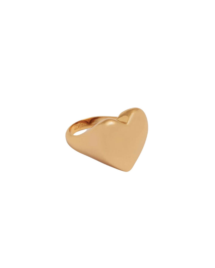 Mademoiselle Jules-Heart On My Sleeve Ring-Rings-14k Gold Plated-5.5-Blue Ruby Jewellery-Vancouver Canada