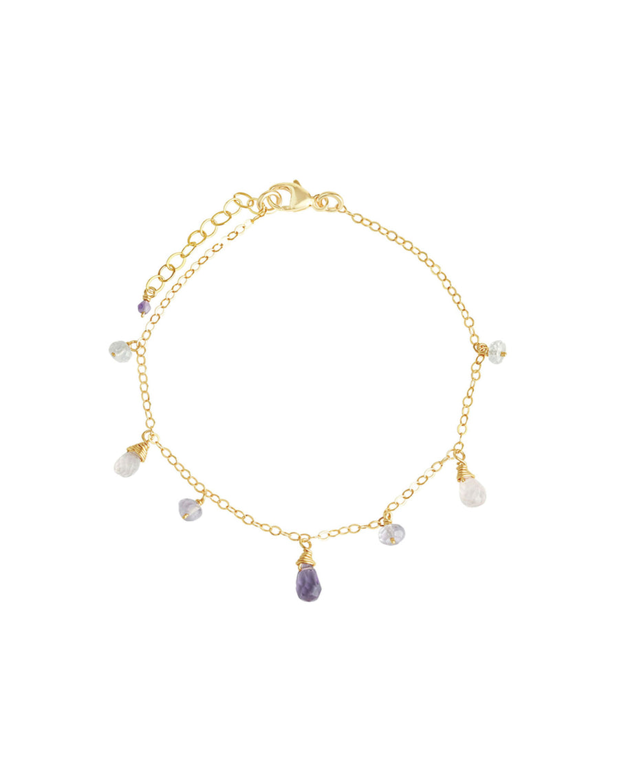 Poppy Rose-Helena Bracelet-Bracelets-14k Gold Filled, Amethyst, Rose Quartz, Pink Sapphire-Blue Ruby Jewellery-Vancouver Canada