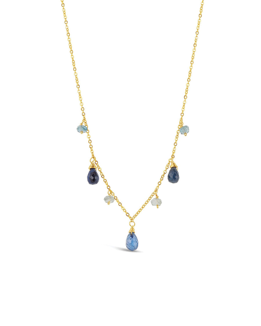 Poppy Rose-Helena Necklace-Necklaces-14k Gold-fill, Blue Kyanite, Blue Sapphire, Aquamarine-Blue Ruby Jewellery-Vancouver Canada