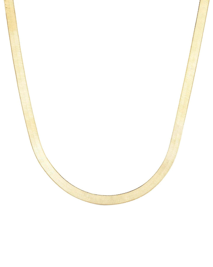Quiet Icon-Herringbone Necklace-Necklaces-14k Gold Vermeil-Blue Ruby Jewellery-Vancouver Canada