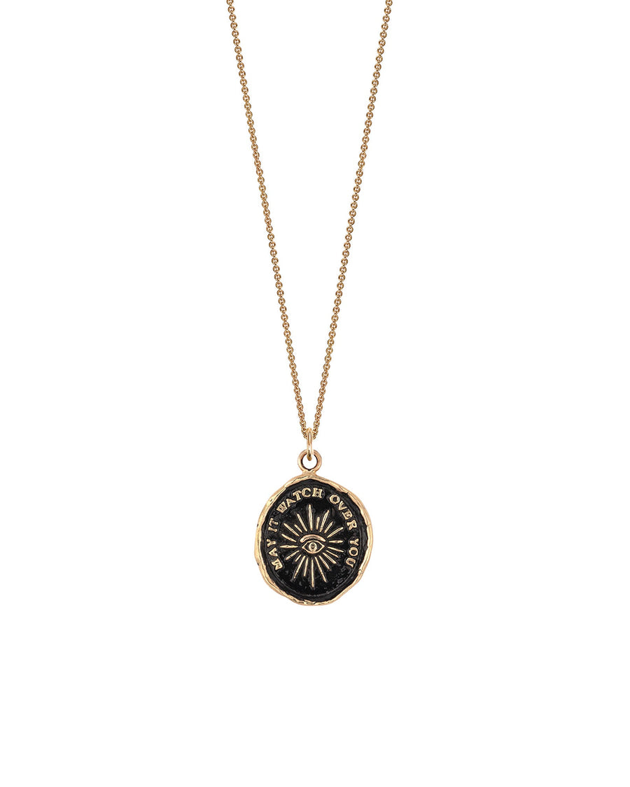 Pyrrha-Higher Power 14k Gold Talisman-Necklaces-14k Yellow Gold-Blue Ruby Jewellery-Vancouver Canada