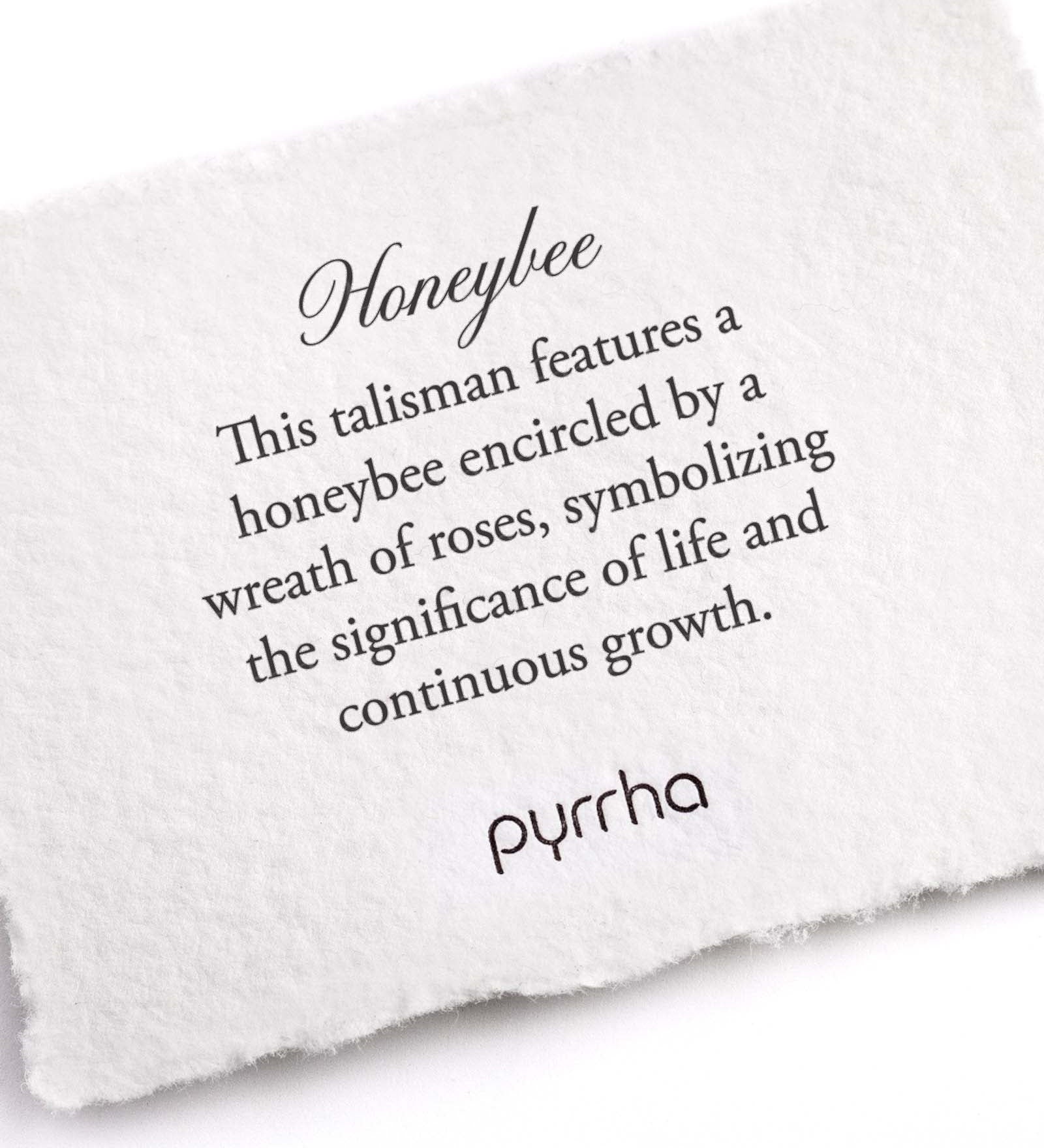 Honeybee Talisman-Oxidized Sterling Silver-Blue Ruby Jewellery-Vancouver Canada