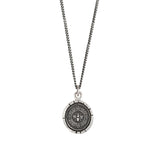 Honeybee Talisman-Oxidized Sterling Silver-Blue Ruby Jewellery-Vancouver Canada