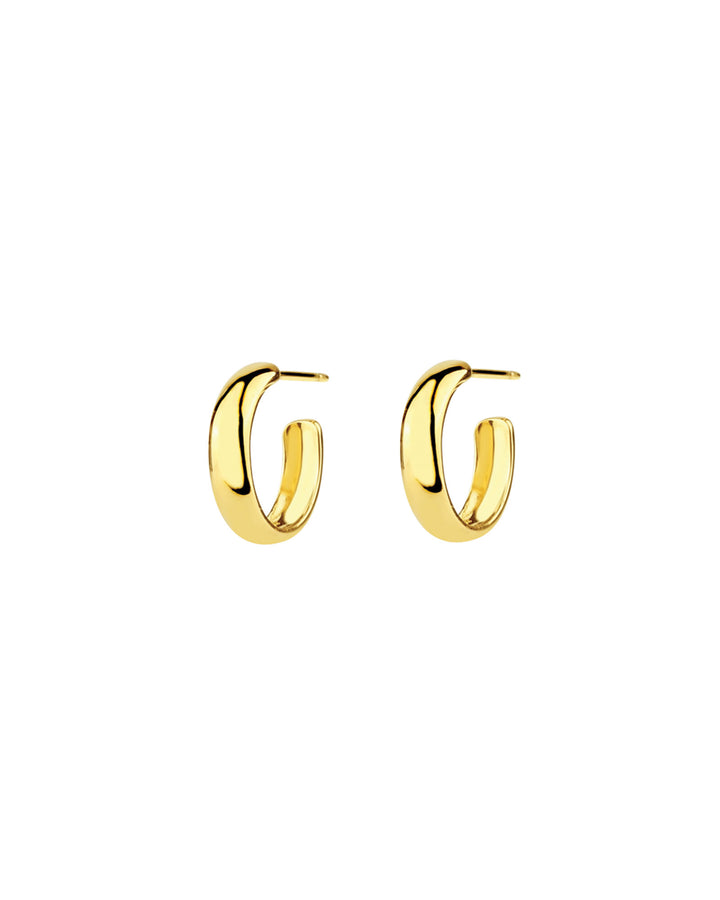 Tashi-Hoops I 14mm-Earrings-14k Gold Vermeil-Blue Ruby Jewellery-Vancouver Canada