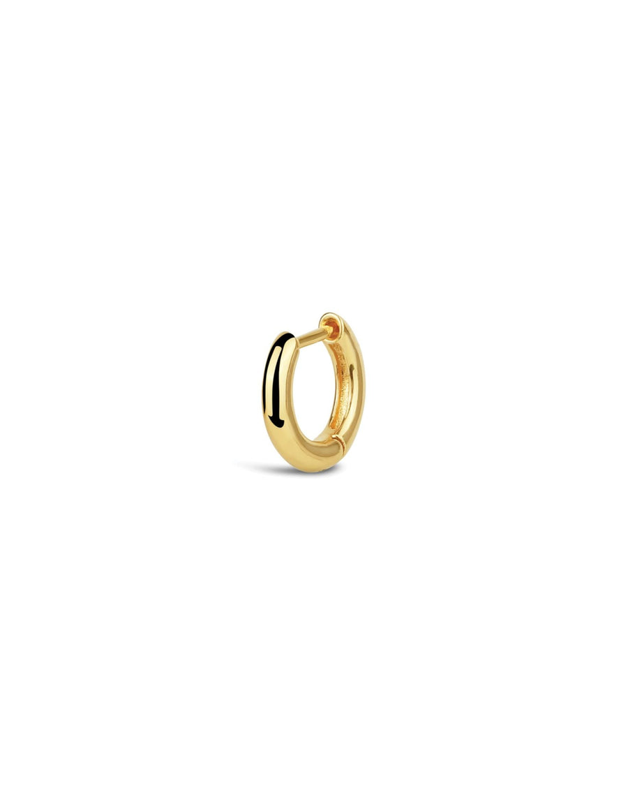 Tashi-Huggie | 10mm-Earrings-14k Gold Vermeil-Blue Ruby Jewellery-Vancouver Canada