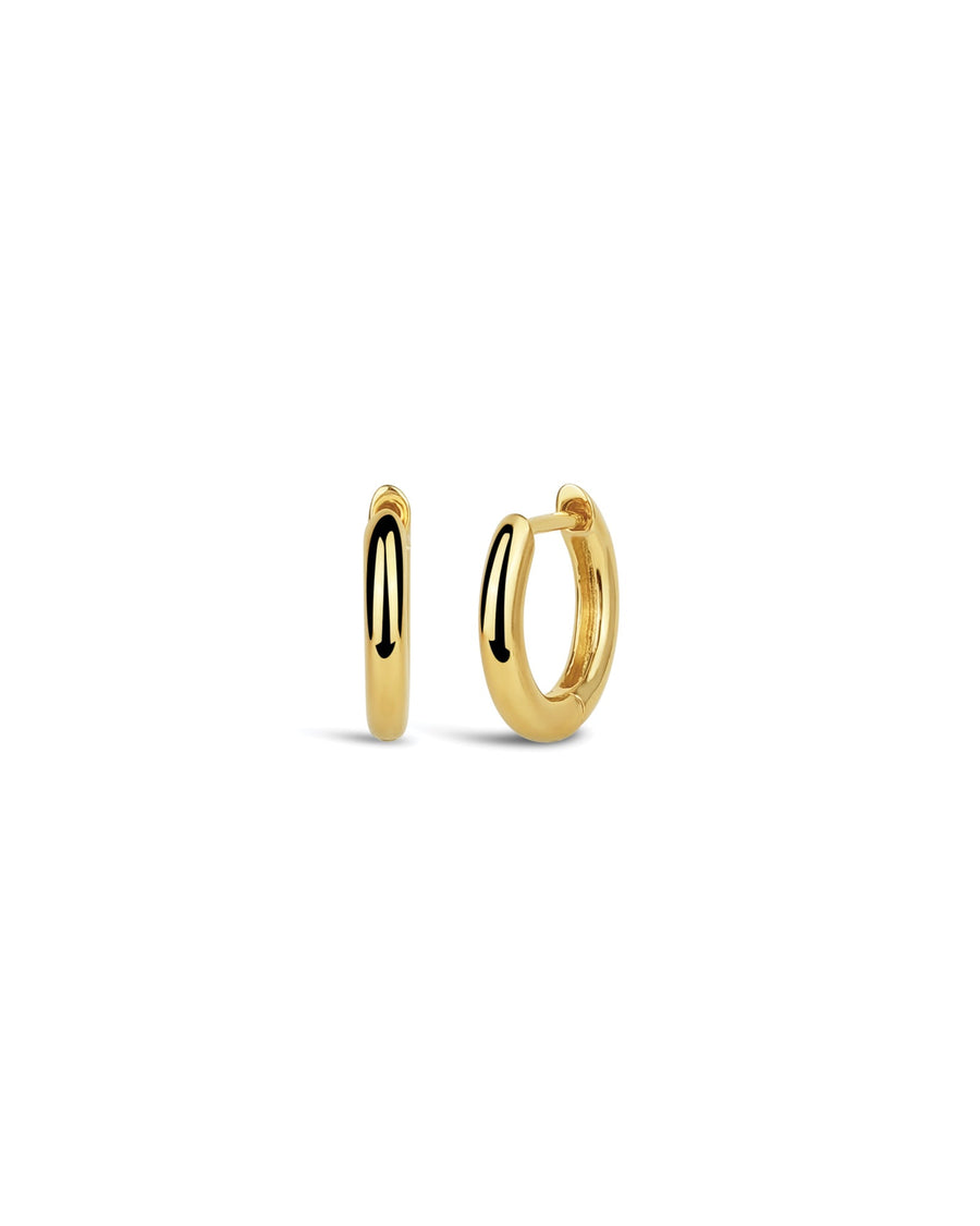 Tashi-Huggie | 12mm-Earrings-14k Gold Vermeil-Blue Ruby Jewellery-Vancouver Canada