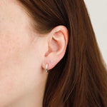 Tashi-Huggie | 12mm-Earrings-Sterling Silver-Blue Ruby Jewellery-Vancouver Canada