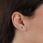 Tashi-Hummingbird Studs-Earrings-Sterling Silver-Blue Ruby Jewellery-Vancouver Canada