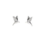 Tashi-Hummingbird Studs-Earrings-Sterling Silver-Blue Ruby Jewellery-Vancouver Canada