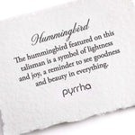 Pyrrha-Hummingbird Necklace-Necklaces-Blue Ruby Jewellery-Vancouver Canada