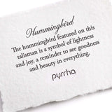 Pyrrha-Hummingbird Necklace-Necklaces-Blue Ruby Jewellery-Vancouver Canada