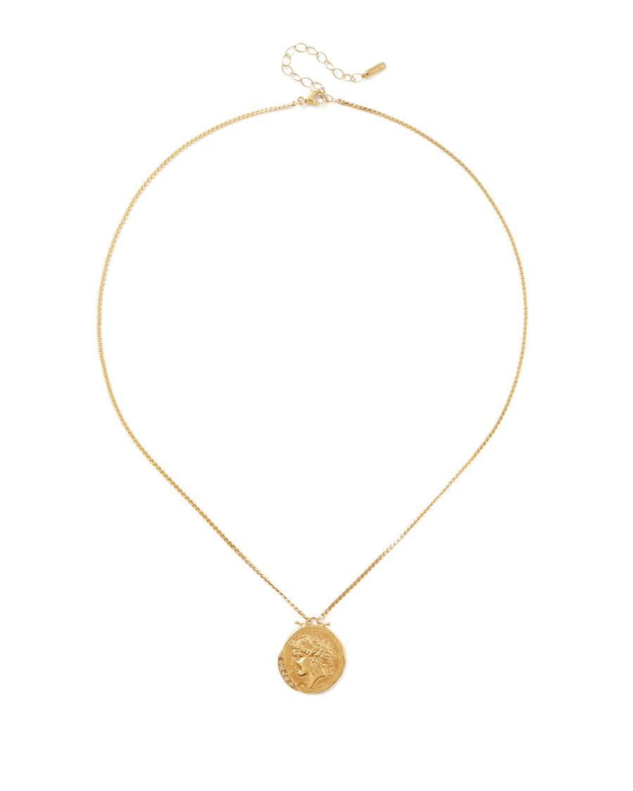 Chan Luu-Hypatia Pendant Necklace-Necklaces-18k Gold Vermeil-Blue Ruby Jewellery-Vancouver Canada