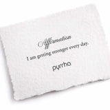 Pyrrha-I Am Getting Stronger Every Day Affirmation Necklace-Necklaces-Blue Ruby Jewellery-Vancouver Canada