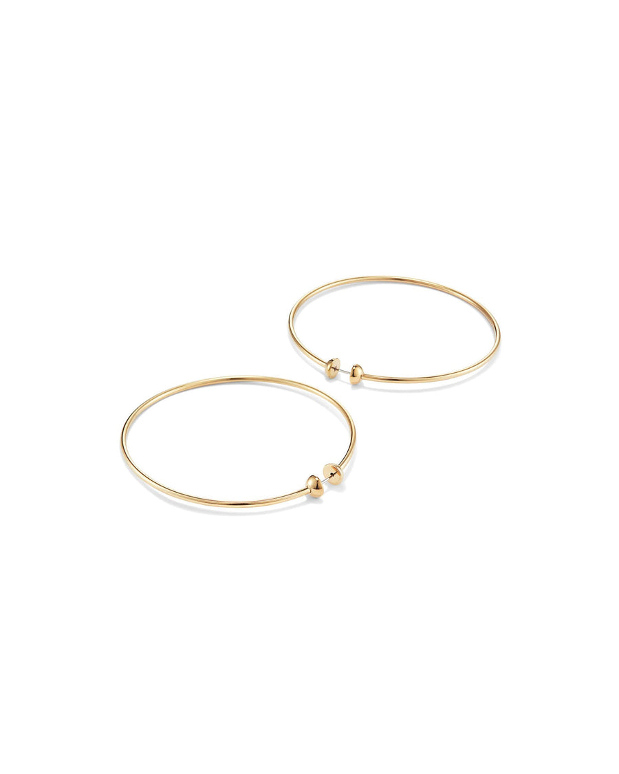 Jenny Bird-Icon Hoops | Large-Earrings-14k Gold Plated-Blue Ruby Jewellery-Vancouver Canada