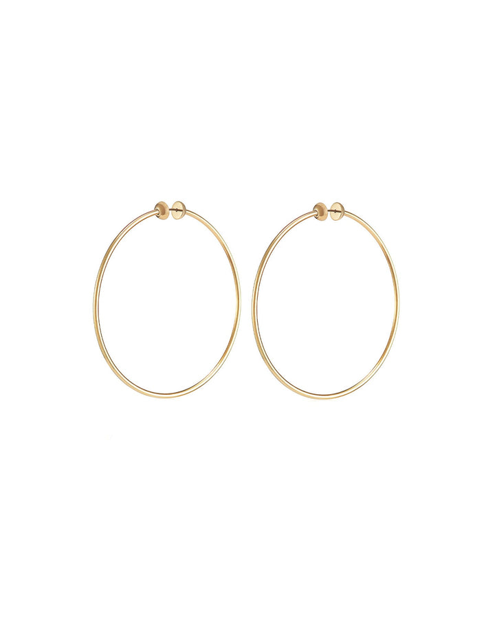 Jenny Bird-Icon Hoops | Large-Earrings-14k Gold Plated-Blue Ruby Jewellery-Vancouver Canada
