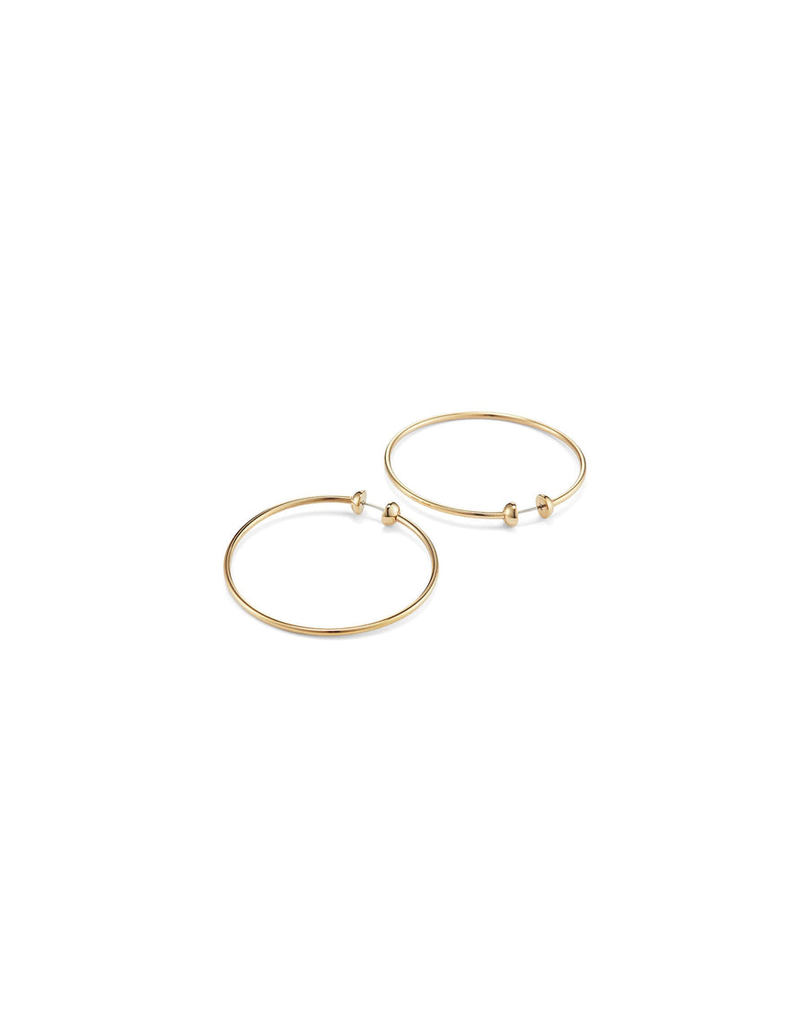 Jenny Bird-Icon Hoops | Medium-Earrings-14k Gold Plated-Blue Ruby Jewellery-Vancouver Canada