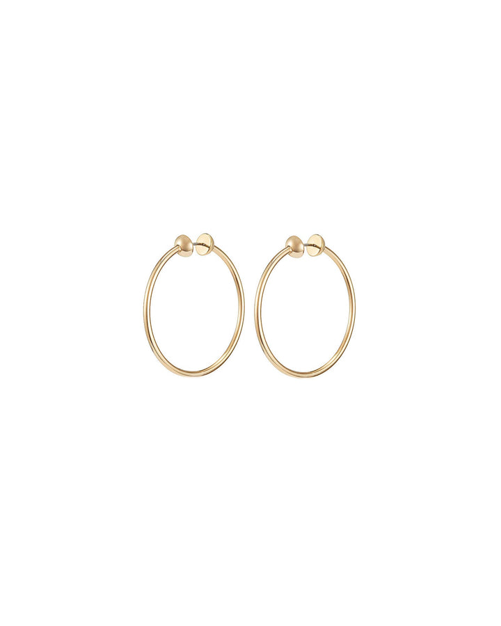 Jenny Bird-Icon Hoops | Small-Earrings-14k Gold Plated-Blue Ruby Jewellery-Vancouver Canada