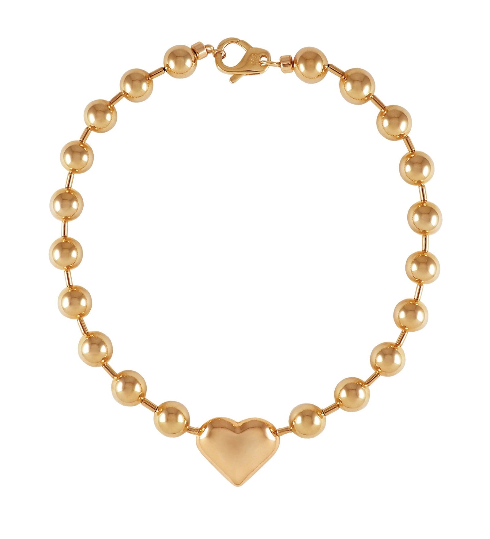 Martha Calvo-In My Heart Necklace-Necklaces-14k Gold Plated-Blue Ruby Jewellery-Vancouver Canada