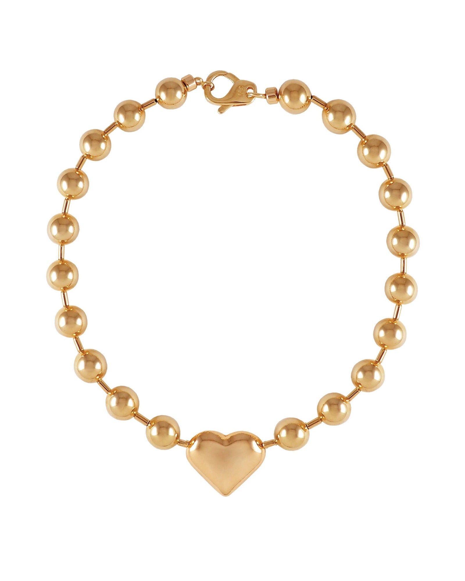 Martha Calvo-In My Heart Necklace-Necklaces-14k Gold Plated-Blue Ruby Jewellery-Vancouver Canada