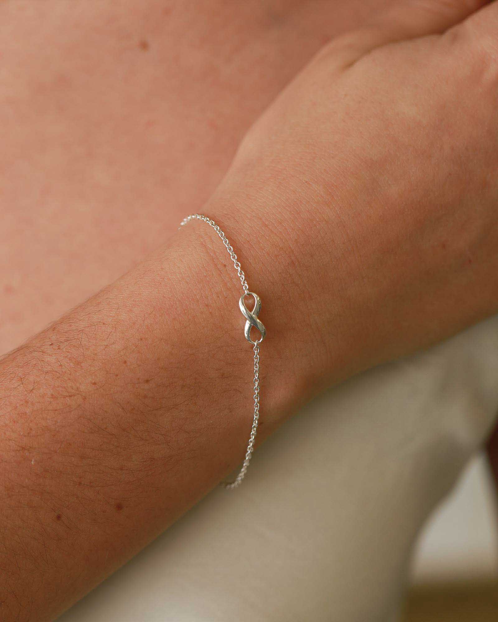 Tashi-Infinity Bracelet-Bracelets-Sterling Silver-Blue Ruby Jewellery-Vancouver Canada