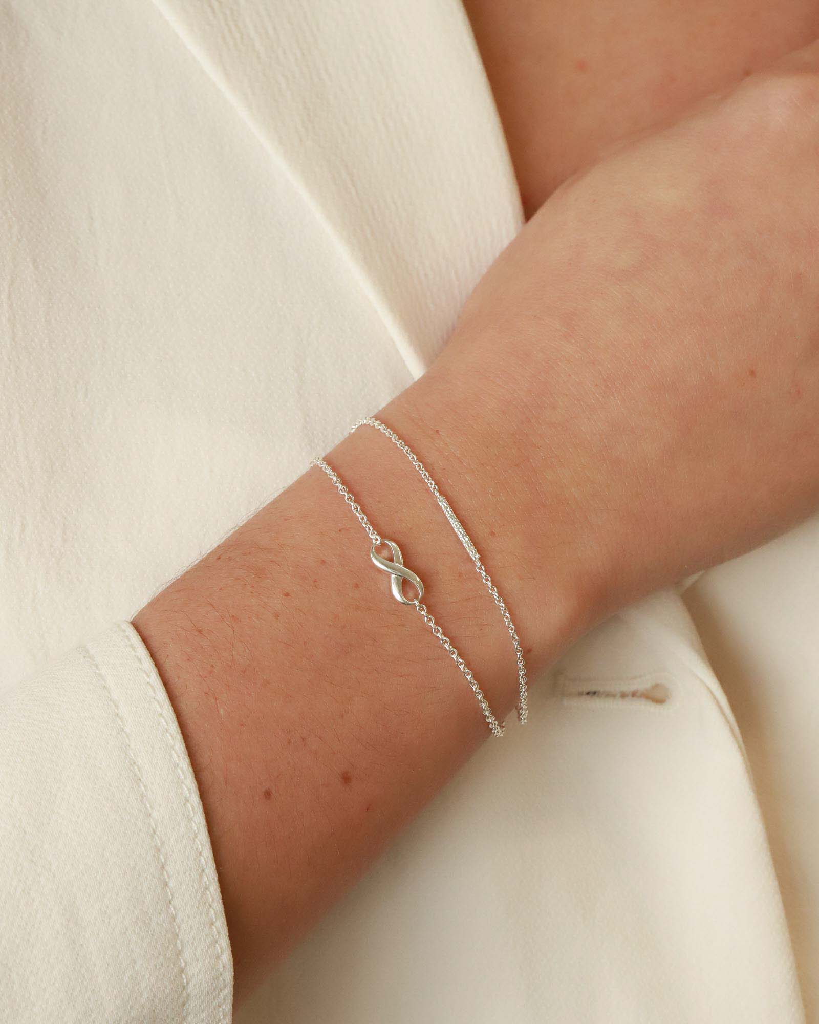 Tashi-Infinity Bracelet-Bracelets-Sterling Silver-Blue Ruby Jewellery-Vancouver Canada