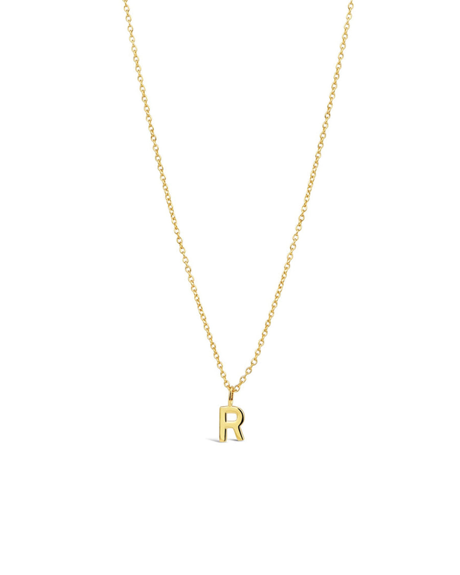 Quiet Icon-Initial Necklace-Necklaces-14k Gold Vermeil-R-Blue Ruby Jewellery-Vancouver Canada
