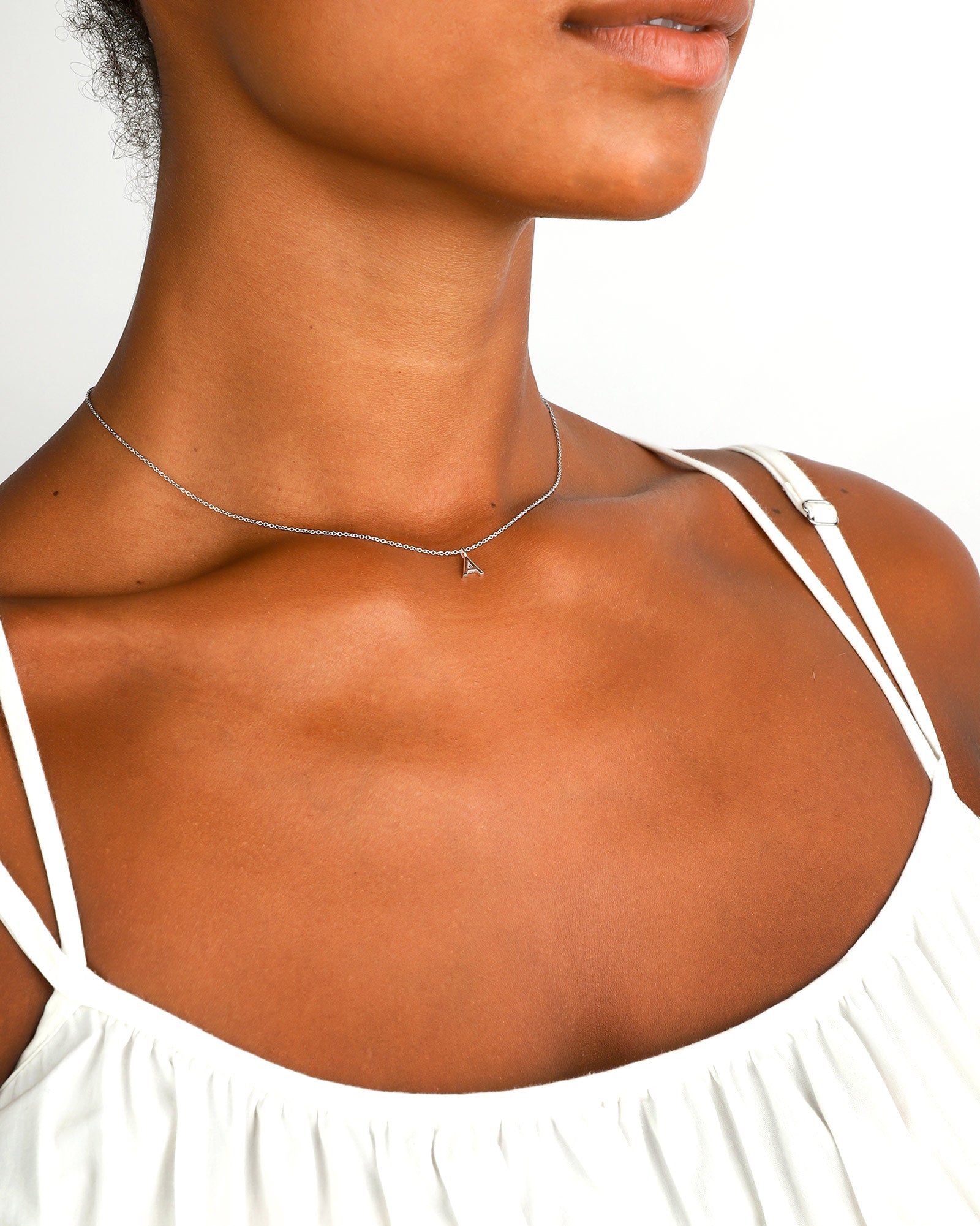Quiet Icon-Initial Necklace-Necklaces-Blue Ruby Jewellery-Vancouver Canada