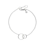 Tashi-Interlocking Circle Bracelet-Bracelets-Sterling Silver-Blue Ruby Jewellery-Vancouver Canada