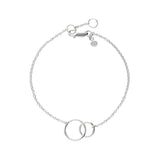 Tashi-Interlocking Circle Bracelet-Bracelets-Sterling Silver-Blue Ruby Jewellery-Vancouver Canada