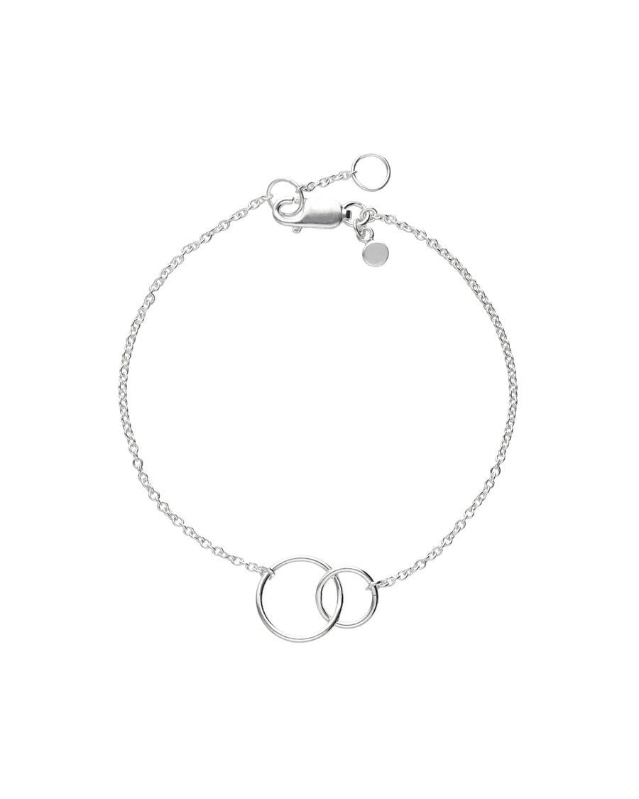 Tashi-Interlocking Circle Bracelet-Bracelets-Sterling Silver-Blue Ruby Jewellery-Vancouver Canada
