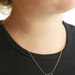Quiet Icon-Interlocking Circle Necklace-Necklaces-14k Gold Vermeil-Blue Ruby Jewellery-Vancouver Canada