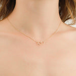 Quiet Icon-Interlocking Circle Necklace-Necklaces-14k Gold Vermeil-Blue Ruby Jewellery-Vancouver Canada