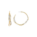 Alexis Bittar-Intertwined Crystal Pave Hoops-Earrings-14k Gold Plated, Crystal-Blue Ruby Jewellery-Vancouver Canada