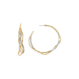Alexis Bittar-Intertwined Crystal Pave Hoops-Earrings-14k Gold Plated, Crystal-Blue Ruby Jewellery-Vancouver Canada