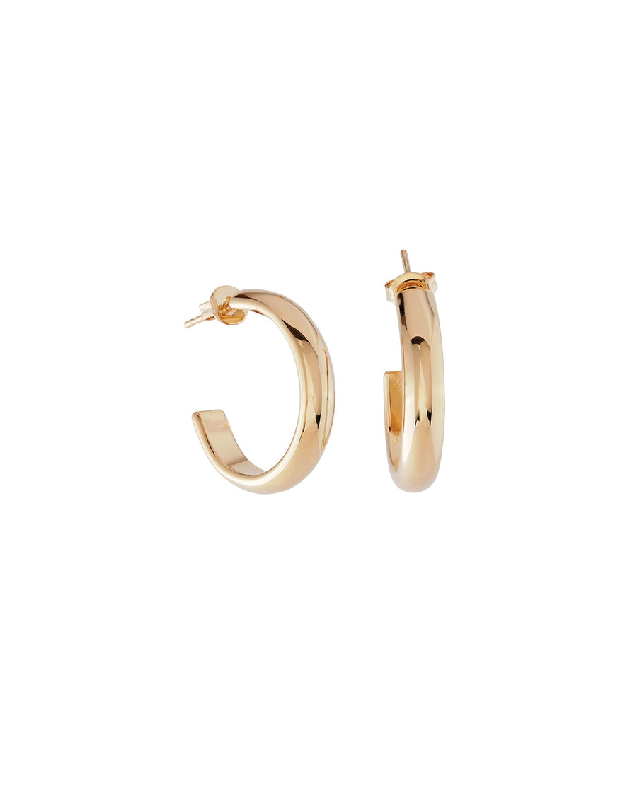 Martha Calvo-Irina Hoops-Earrings-14k Gold Plated-1.5" Hoop-Blue Ruby Jewellery-Vancouver Canada