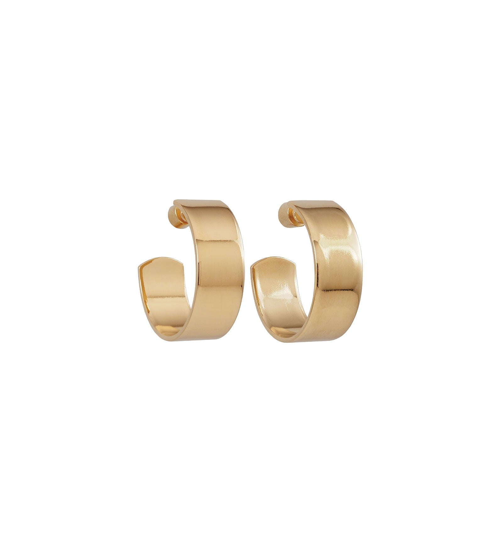 Martha Calvo-Iris Hoops | Large-Earrings-14k Gold Plated-Blue Ruby Jewellery-Vancouver Canada