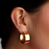 Martha Calvo-Iris Hoops | Small-Earrings-14k Gold Plated-Blue Ruby Jewellery-Vancouver Canada