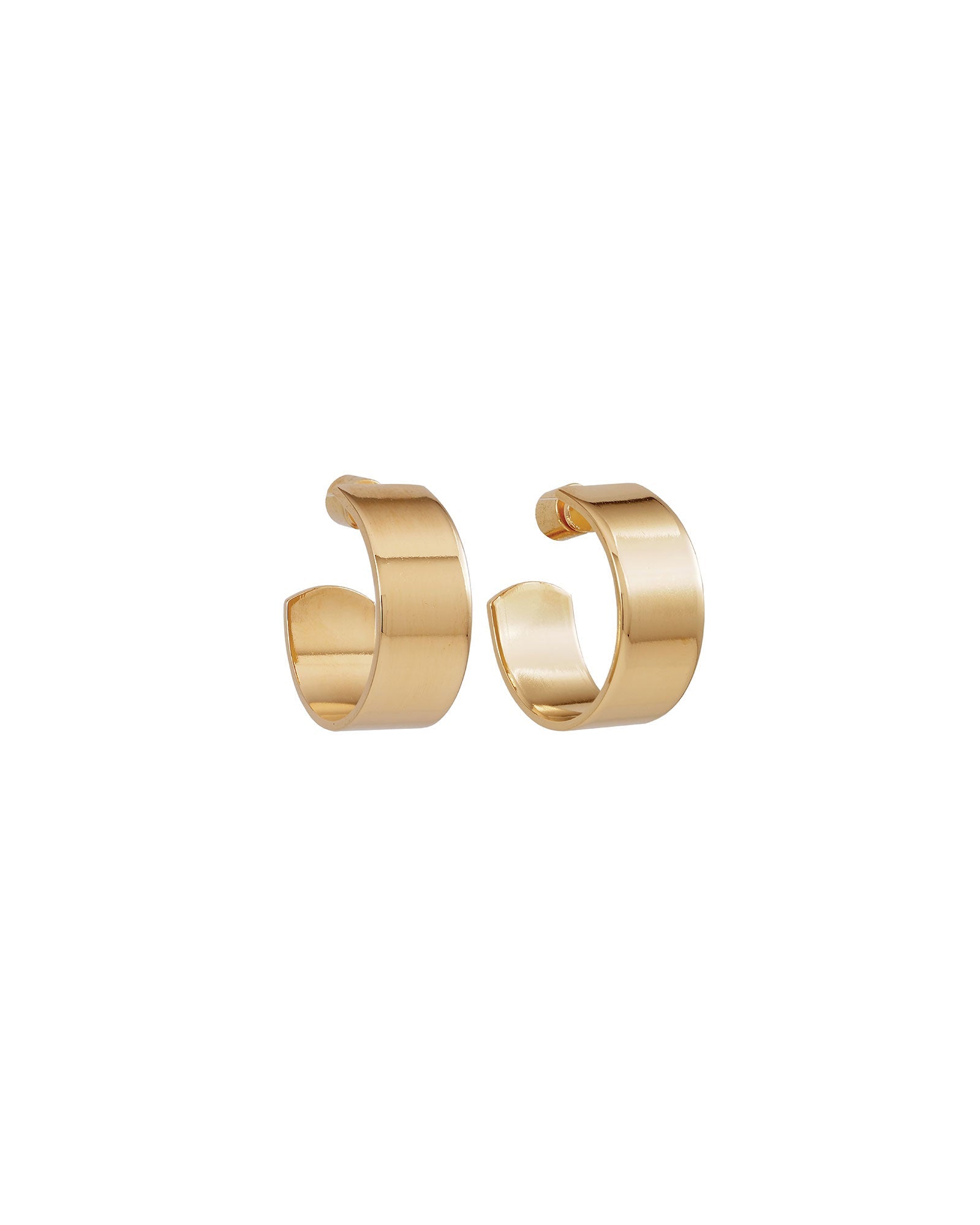 Martha Calvo-Iris Hoops | Small-Earrings-14k Gold Plated-Blue Ruby Jewellery-Vancouver Canada