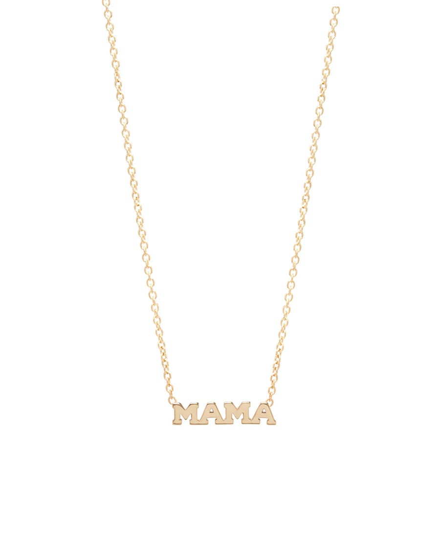 Zoe Chicco-Itty Bitty Mama Necklace-Necklaces-14k Yellow Gold-Blue Ruby Jewellery-Vancouver Canada