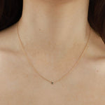 Zoe Chicco-Itty Bitty Star Necklace-Necklaces-14k Yellow Gold-Blue Ruby Jewellery-Vancouver Canada