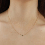 Zoe Chicco-Itty Bitty Star Necklace-Necklaces-14k Yellow Gold-Blue Ruby Jewellery-Vancouver Canada
