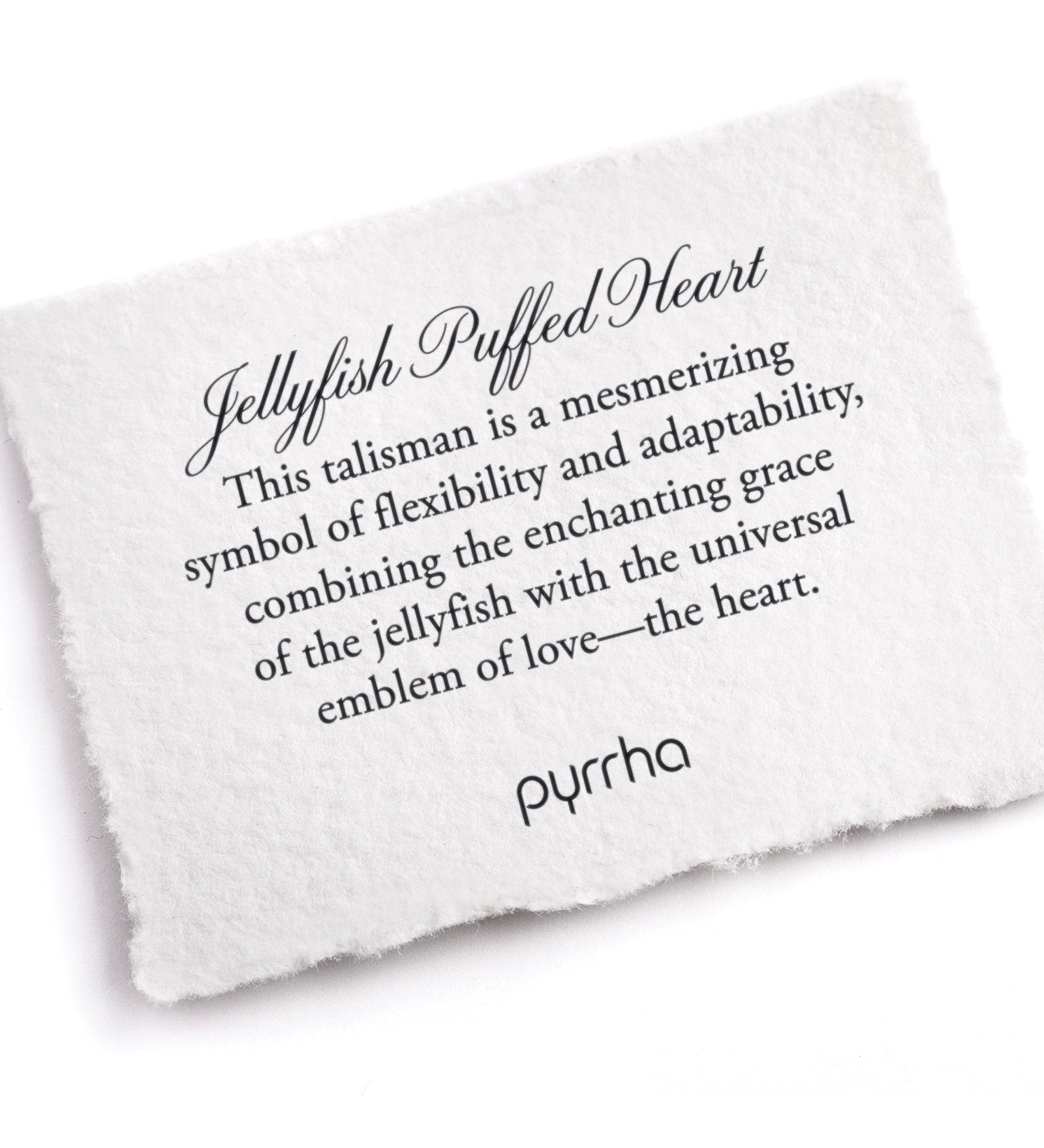 Jellyfish Large Puffed Heart Talisman-Oxidized Sterling Silver-Blue Ruby Jewellery-Vancouver Canada