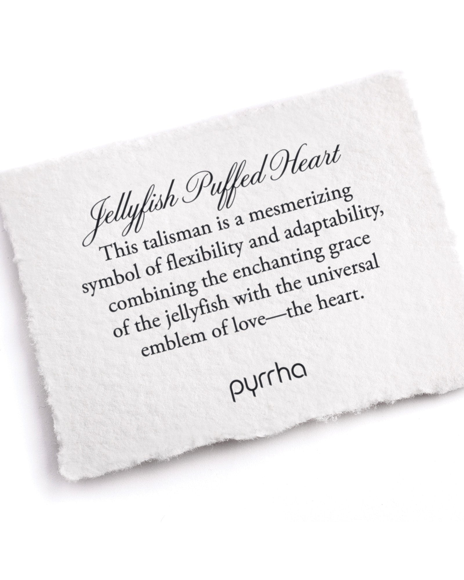 Jellyfish Large Puffed Heart Talisman-Oxidized Sterling Silver-Blue Ruby Jewellery-Vancouver Canada